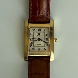 Royal London Gold and Brown Leather Women’s Watch